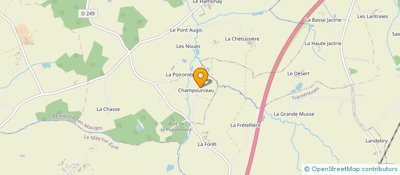 localisation de l'entreprise MONSIEUR BERNARD ESNAULT à BEAUPREAU-EN-MAUGES