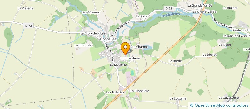 localisation de l'entreprise MONSIEUR BERNARD ETIENNE  CROTELLES