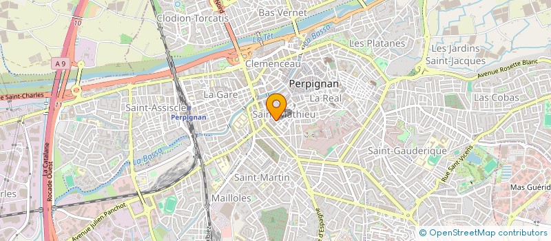 localisation de l'entreprise MONSIEUR BERNARD ETIENNE  PERPIGNAN