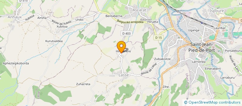 localisation de l'entreprise MONSIEUR BERNARD EYHERABIDE  ANHAUX