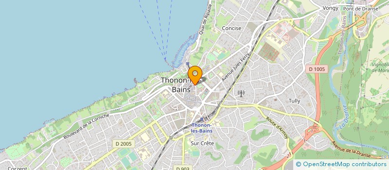 localisation de l'entreprise MONSIEUR BERNARD EYQUEM à THONON-LES-BAINS