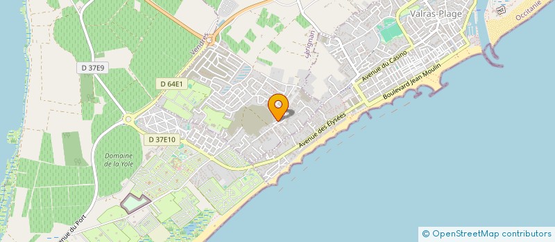 localisation de l'entreprise MONSIEUR BERNARD FABRE  SERIGNAN