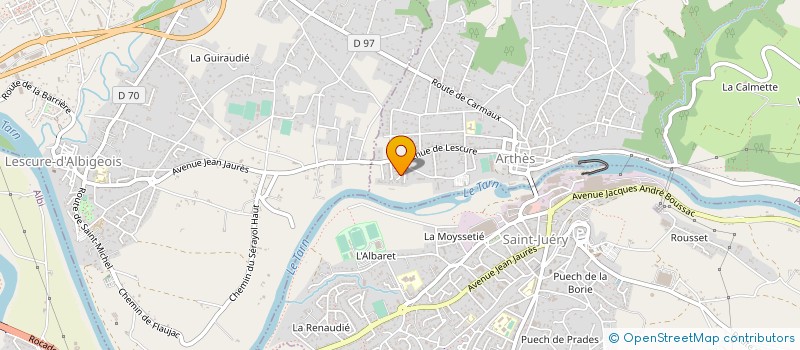 localisation de l'entreprise MONSIEUR BERNARD FABRE  ARTHES