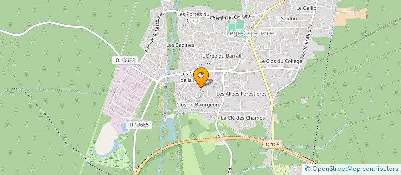 localisation de l'entreprise MONSIEUR BERNARD FAITY  LEGE-CAP-FERRET