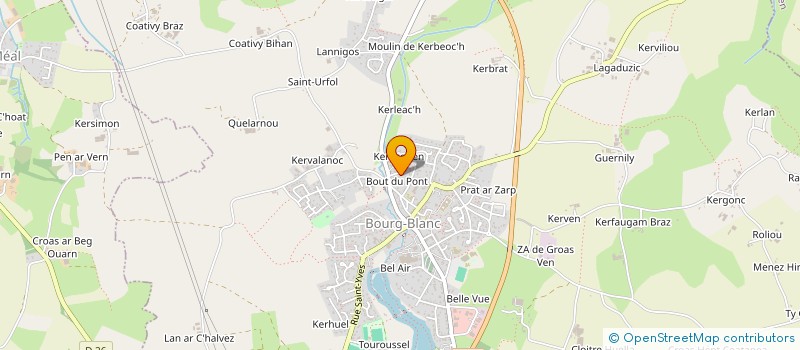 localisation de l'entreprise MONSIEUR BERNARD FALC'HUN  BOURG-BLANC