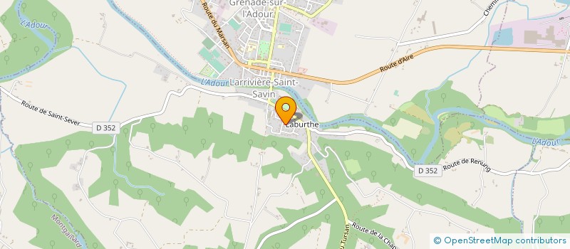 localisation de l'entreprise MONSIEUR BERNARD FANTIN  CAZERES SUR L'ADOUR