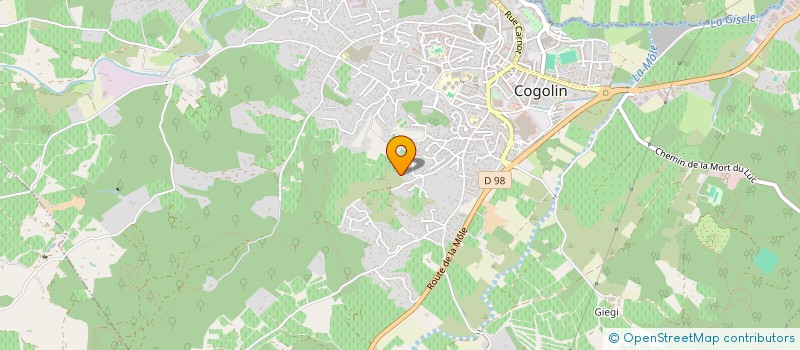 localisation de l'entreprise MONSIEUR BERNARD FARACO  COGOLIN