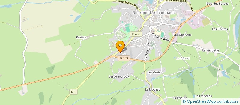 localisation de l'entreprise MONSIEUR BERNARD FARINELLI  SAINT-AUBIN-LE-MONIAL