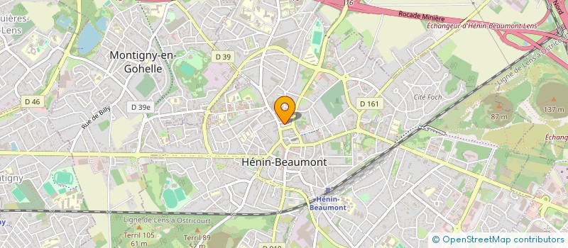 localisation de l'entreprise MONSIEUR BERNARD FASQUEL  HENIN-BEAUMONT