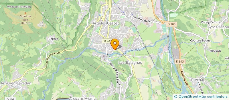 localisation de l'entreprise MONSIEUR BERNARD FAUGERE à ARGELES-GAZOST