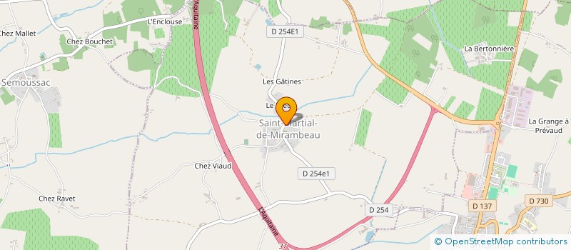 localisation de l'entreprise MONSIEUR BERNARD FAURE  SAINT-MARTIAL-DE-MIRAMBEAU