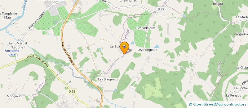 localisation de l'entreprise MONSIEUR BERNARD FAURE  CHERVEIX-CUBAS