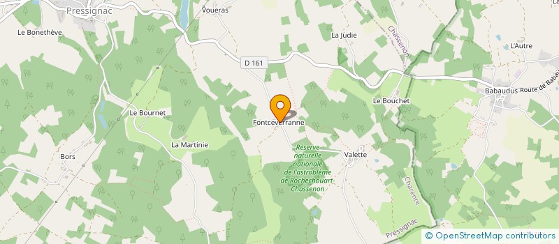 localisation de l'entreprise MONSIEUR BERNARD FAURE à PRESSIGNAC