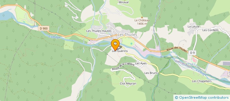 localisation de l'entreprise MONSIEUR BERNARD FAURE-VINCENT  ENCHASTRAYES