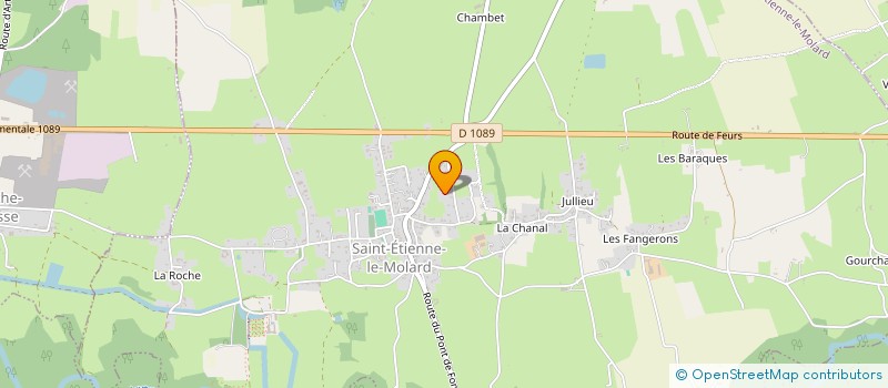 localisation de l'entreprise MONSIEUR BERNARD FAUSSURIER à SAINT-ETIENNE-LE-MOLARD
