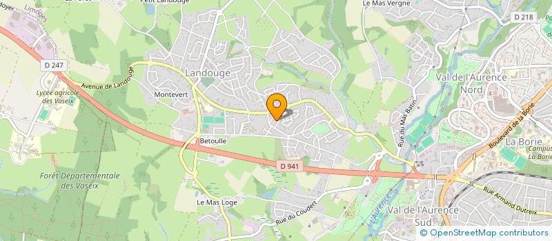 localisation de l'entreprise MONSIEUR BERNARD FAVIER à LIMOGES