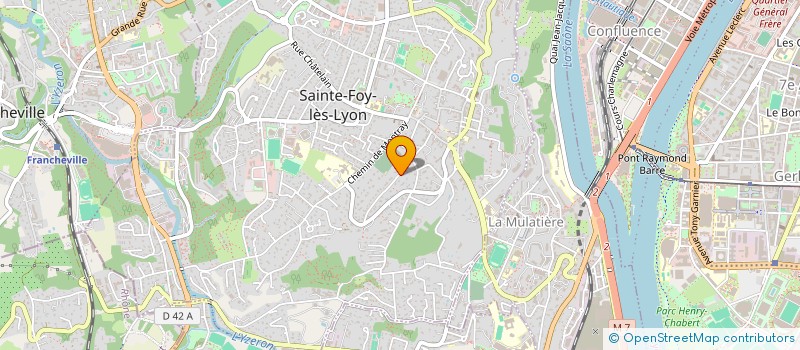 localisation de l'entreprise MONSIEUR BERNARD FAVIER  SAINTE-FOY-LES-LYON