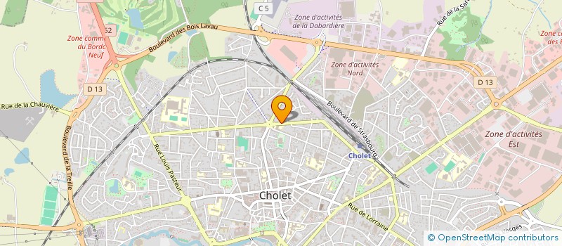 localisation de l'entreprise MONSIEUR BERNARD FAVRAUD à CHOLET
