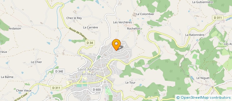 localisation de l'entreprise MONSIEUR BERNARD FAYET à SAINT-MARTIN-EN-HAUT