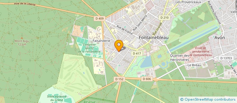 localisation de l'entreprise MONSIEUR BERNARD FEILLET  FONTAINEBLEAU