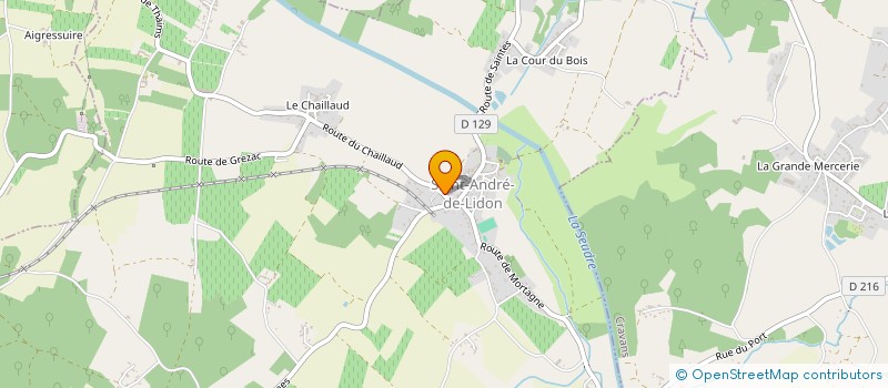 localisation de l'entreprise MONSIEUR BERNARD FEITLER  SAINT-ANDRE-DE-LIDON