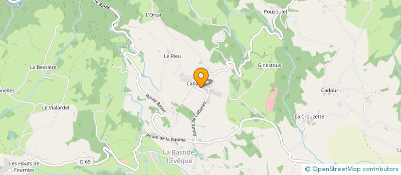 localisation de l'entreprise MONSIEUR BERNARD FELDIS  LE BAS SEGALA