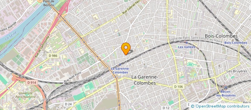 localisation de l'entreprise MONSIEUR BERNARD FENDER à COLOMBES