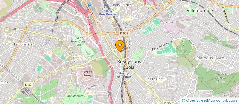 localisation de l'entreprise MONSIEUR BERNARD FERMINE à ROSNY-SOUS-BOIS