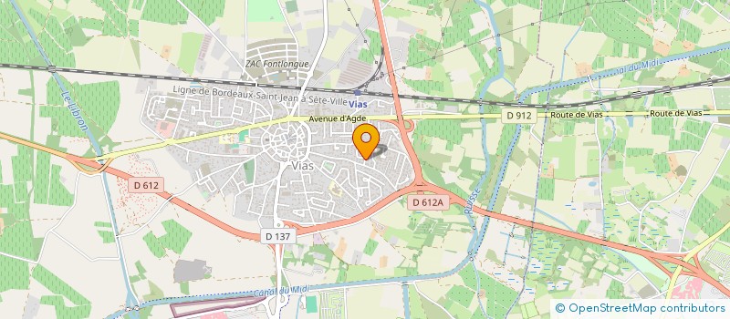 localisation de l'entreprise MONSIEUR BERNARD FERNANDEZ  VIAS