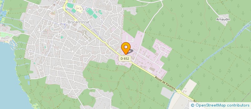 localisation de l'entreprise MONSIEUR BERNARD FERREIRA  BISCARROSSE