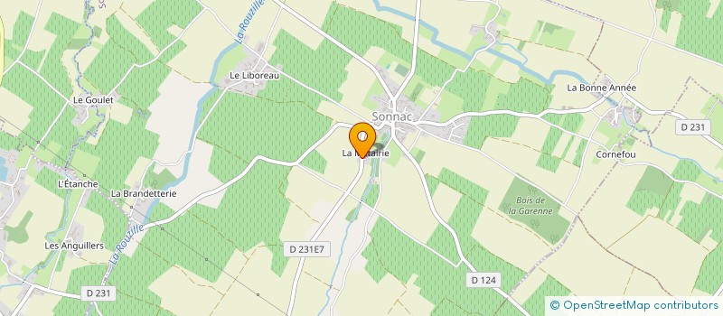 localisation de l'entreprise MONSIEUR BERNARD FEVRIER à SONNAC