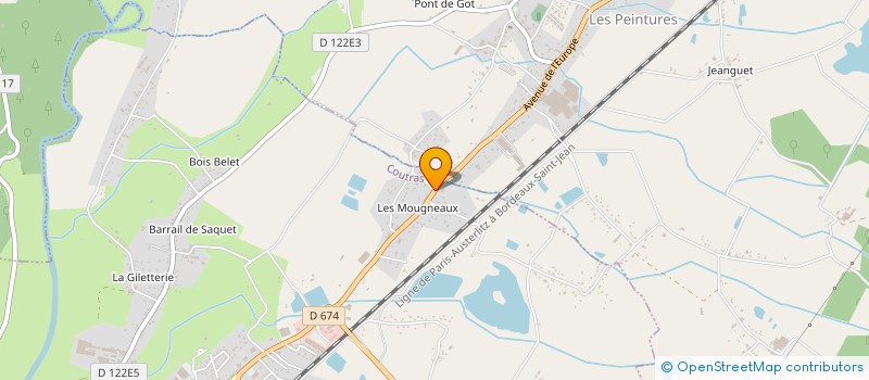 localisation de l'entreprise MONSIEUR BERNARD FEYRY  COUTRAS