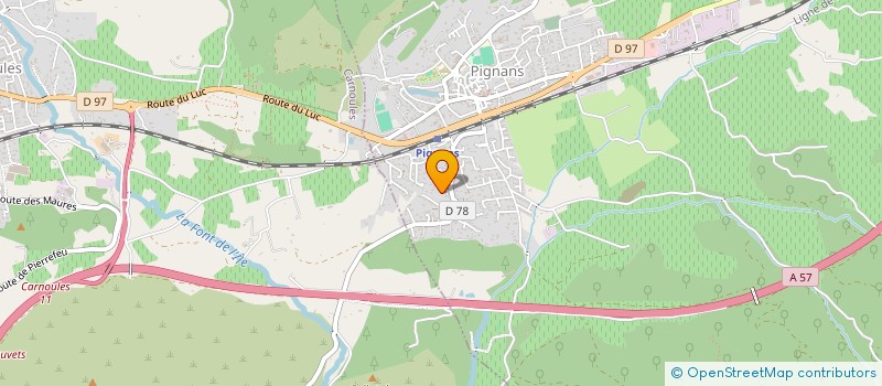 localisation de l'entreprise MONSIEUR BERNARD FILISETTI à PIGNANS