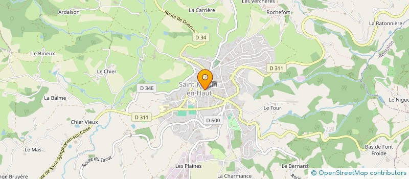 localisation de l'entreprise MONSIEUR BERNARD FLECHET à SAINT-MARTIN-EN-HAUT