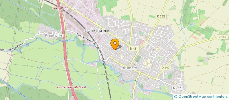 localisation de l'entreprise MONSIEUR BERNARD FLECK  BRUMATH