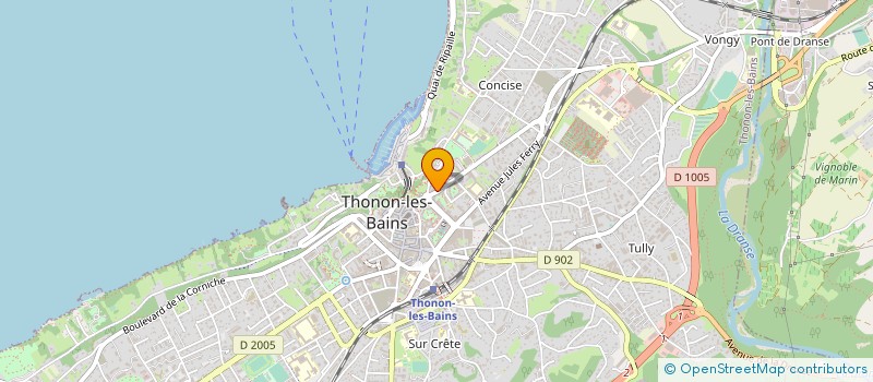 localisation de l'entreprise MONSIEUR BERNARD FLEURY à THONON-LES-BAINS