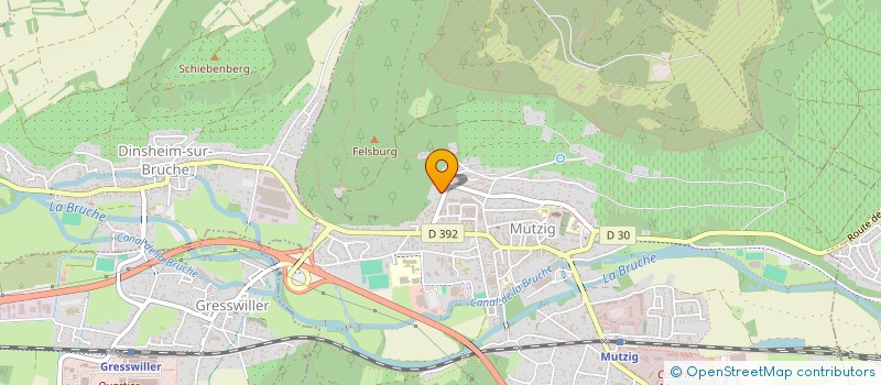 localisation de l'entreprise MONSIEUR BERNARD FLORENCE  MUTZIG