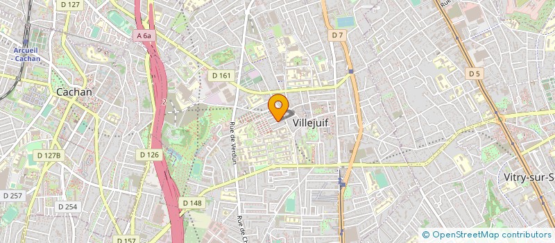 localisation de l'entreprise MONSIEUR BERNARD FLOUZAT  VILLEJUIF