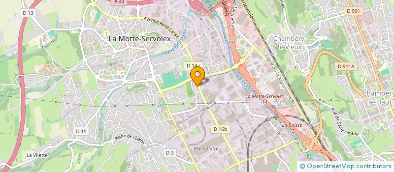 localisation de l'entreprise MONSIEUR BERNARD FONDARY à LA MOTTE-SERVOLEX