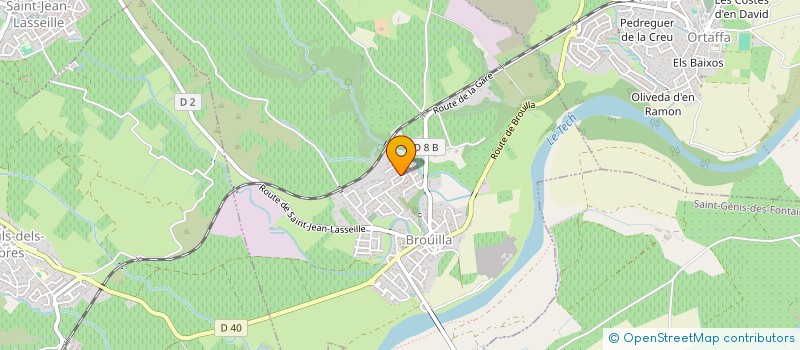 localisation de l'entreprise MONSIEUR BERNARD FONTAN  BROUILLA