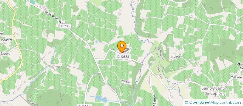 localisation de l'entreprise MONSIEUR BERNARD FONTANA  GENSAC