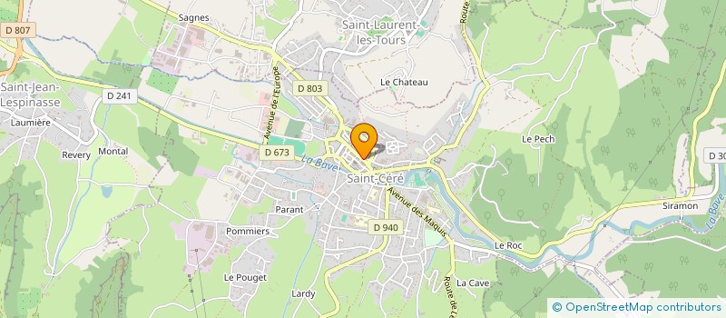 localisation de l'entreprise MONSIEUR BERNARD FONTANILLE  SAINT-CERE