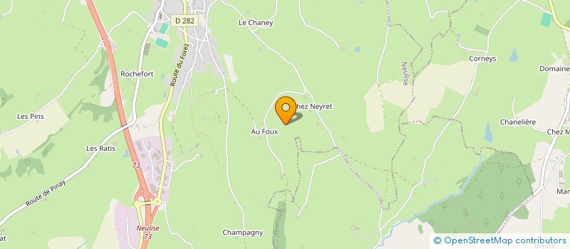 localisation de l'entreprise MONSIEUR BERNARD FONTIMPE  VENDRANGES