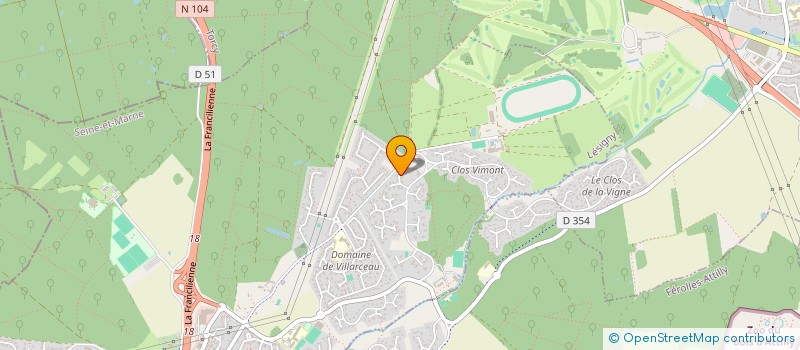 localisation de l'entreprise MONSIEUR BERNARD FONTUGNE  LESIGNY