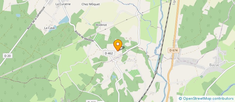 localisation de l'entreprise MONSIEUR BERNARD FORT  RIOUX-MARTIN