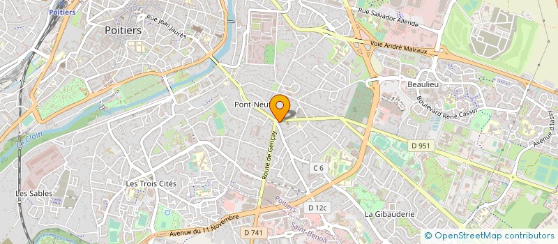 localisation de l'entreprise MONSIEUR BERNARD FORTIN à POITIERS