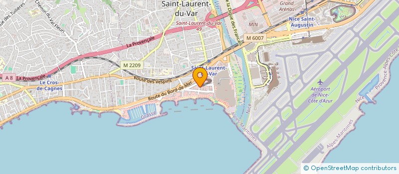 localisation de l'entreprise MONSIEUR BERNARD FOSSAT à SAINT-LAURENT-DU-VAR