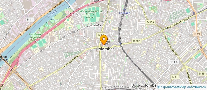 localisation de l'entreprise MONSIEUR BERNARD FOUCHER à COLOMBES