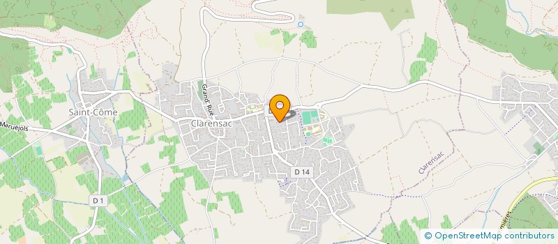 localisation de l'entreprise MONSIEUR BERNARD FOUCHER  CLARENSAC