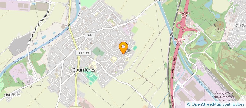 localisation de l'entreprise MONSIEUR BERNARD FOURDRINIER  COURRIERES